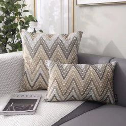Staunton And Henry Home Accessories Chevron Pattern Throw Cushions