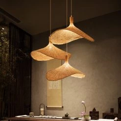Staunton And Henry Modern Straw Hat Ceiling Light Lighting
