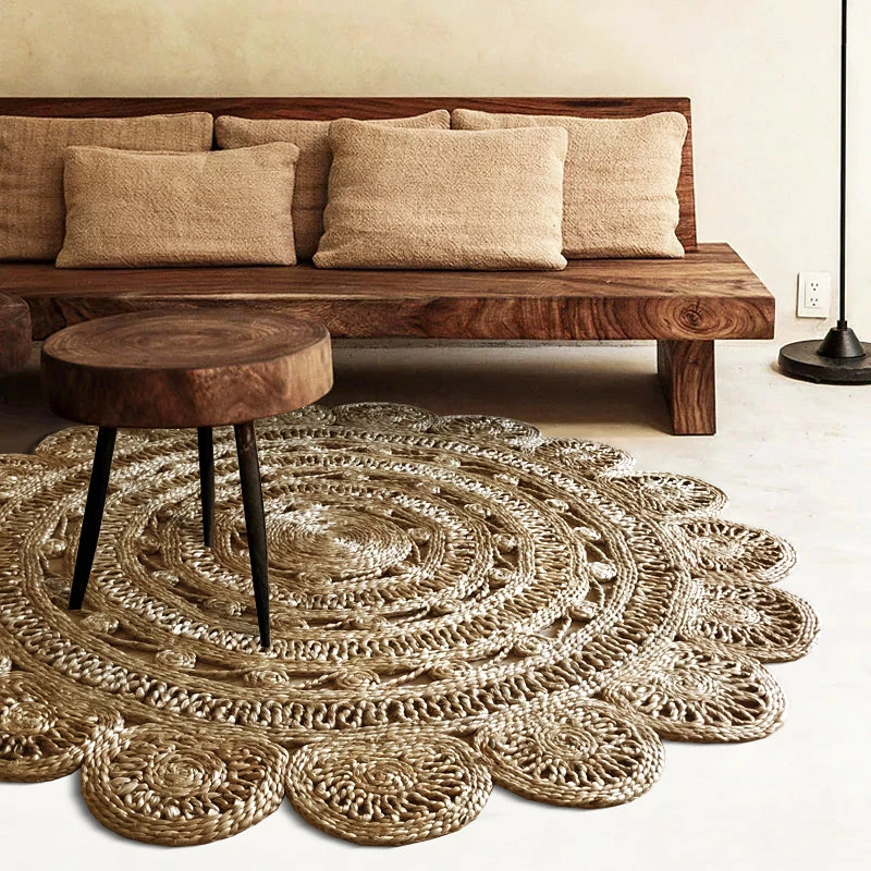 Staunton And Henry Rugs Rosetta Round Hemp Rug 2 Staunton And Henry Rugs Rosetta Round Hemp Rug
