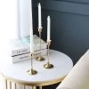 Staunton And Henry Slim Gold Candle Holder - Set Of 3 Home Accessories