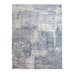 Staunton And Henry Abstract Pattern Blue And Beige Rug Rugs