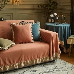Staunton And Henry Home Accessories Germaine Ruffle Throw Cushion