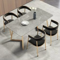 Staunton And Henry Furniture Ella Marble Pattern Dining Table