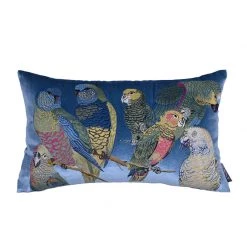 Staunton And Henry Home Accessories Parrot Embroidered Throw Cushion