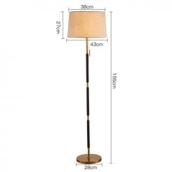 Staunton And Henry Mila Metal Floor Lamp White Shade Lighting