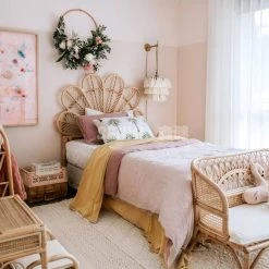 Staunton And Henry Bloom Rattan Cane Bedhead Furniture