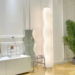 Staunton And Henry Aurora White Floor Lamp