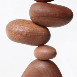 Staunton And Henry Wooden Stone Cairn Decorative Ornament