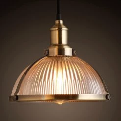 Staunton And Henry Lighting Retro Industrial Glass Pendant Light