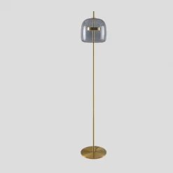Staunton And Henry Stellar Modern Glass And Gold Floor Lamp Lighting