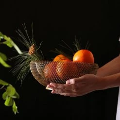 Staunton And Henry Wire Mesh Fruit Bowl