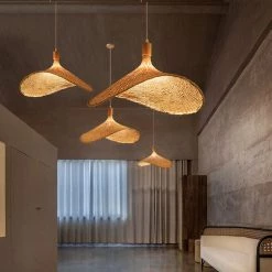 Staunton And Henry Modern Straw Hat Ceiling Light Lighting 7 Staunton And Henry Modern Straw Hat Ceiling Light Lighting