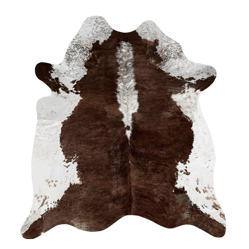 Staunton And Henry Premium Brown And White Faux Cowhide Rug 13 Staunton And Henry Premium Brown And White Faux Cowhide Rug