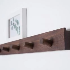 Staunton And Henry Wall Decor Walnut Coat Rack 6 Staunton And Henry Wall Decor Walnut Coat Rack