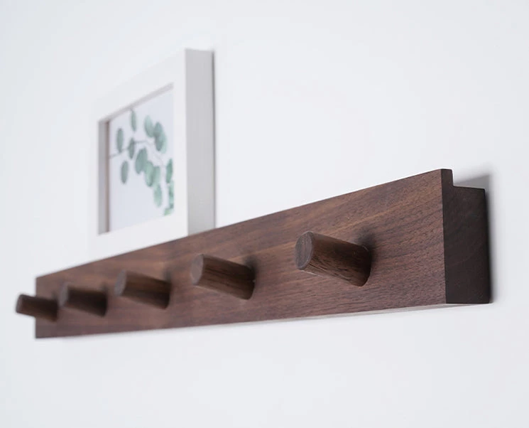 Staunton And Henry Wall Decor Walnut Coat Rack 3 Staunton And Henry Wall Decor Walnut Coat Rack