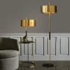 Staunton And Henry Mondo Gold And Black Floor Lamp
