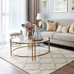 Staunton And Henry Caspar Cream Moroccan Pattern Wool Rug Rugs