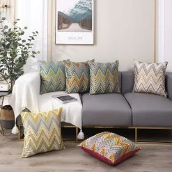 Staunton And Henry Home Accessories Chevron Pattern Throw Cushions