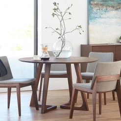 Staunton And Henry Ash Wood Round Dining Table Furniture