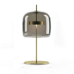 Staunton And Henry Stellar Modern Glass And Gold Table Lamp
