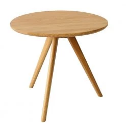 Staunton And Henry Oak Wood Tripod Side Table