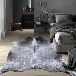 Staunton And Henry Rugs Premium Black Speckled Faux Cowhide Rug 9 Staunton And Henry Rugs Premium Black Speckled Faux Cowhide Rug