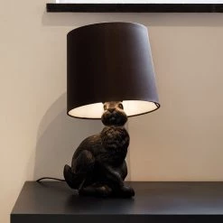 Staunton And Henry Mooi Style Black Rabbit Table Lamp Lighting