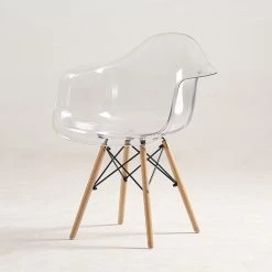 Staunton And Henry Eames DSW Style Clear Chair Furniture