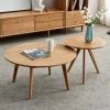 Staunton And Henry Oak Wood Tripod Side Table