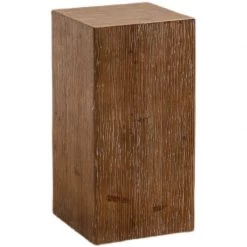 Staunton And Henry Furniture Wooden Block Side Table