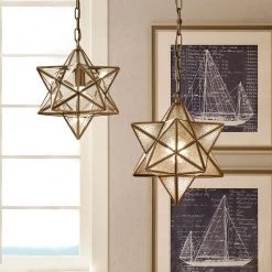 Staunton And Henry Lighting Star Pendant Chandelier