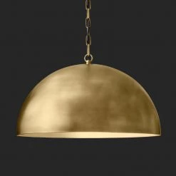 Staunton And Henry Vintage Distressed Bronze Dome Chandelier