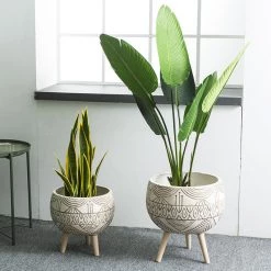 Staunton And Henry Modern Moroccan Planter With Legs