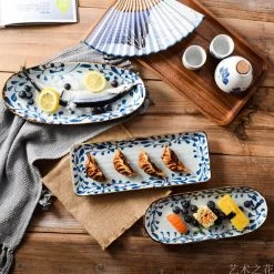 Staunton And Henry Akari Blue And White Japanese Sushi Dish