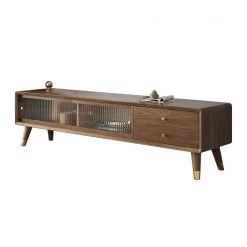 Staunton And Henry Midcentury Modern Walnut TV Cabinet With Drawers Furniture