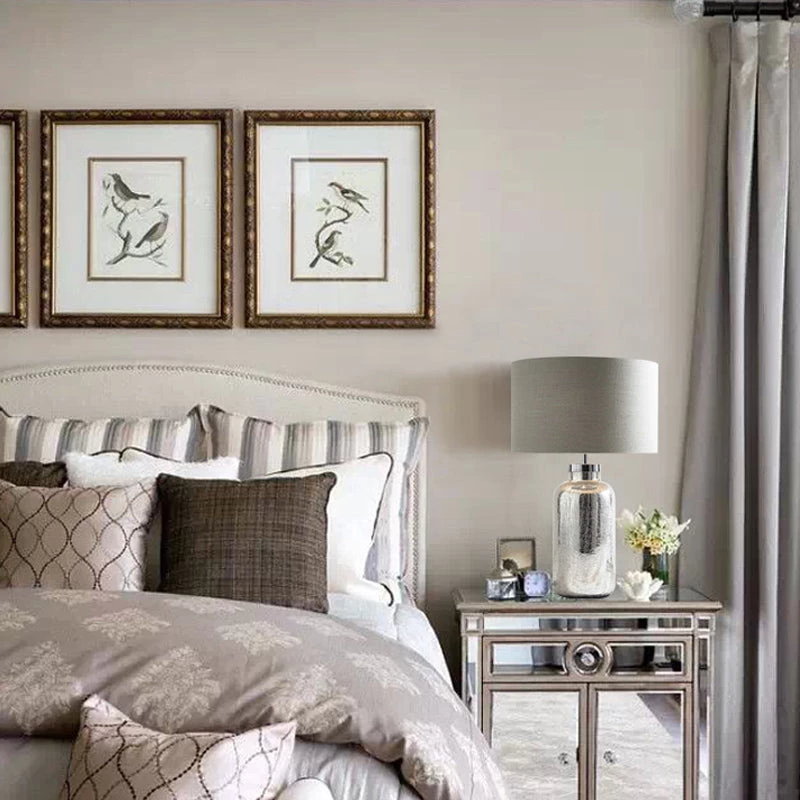 Staunton And Henry Silver Lamp With White Shade Lighting 3 Staunton And Henry Silver Lamp With White Shade Lighting