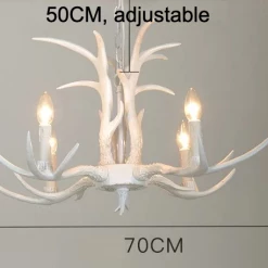 Staunton And Henry Nordic Faux Antler Chandelier Lighting