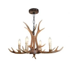 Staunton And Henry Nordic Faux Antler Chandelier Lighting