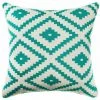 Staunton And Henry Home Accessories White & Turquoise Mexicola Throw Cushion