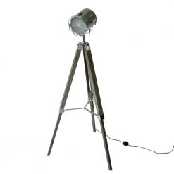 Staunton And Henry Lighting Wood Tripod Spotlight Floorlamp