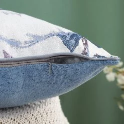 Staunton And Henry Alpine Blue Mountains Throw Cushion