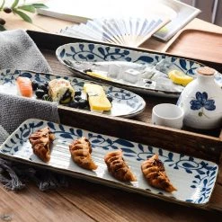 Staunton And Henry Akari Blue And White Japanese Sushi Dish