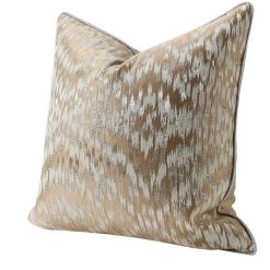 Staunton And Henry Champagne Gold Viscose Throw Cushion