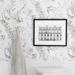 Staunton And Henry Monochrome Forest Wall Mural Wall Decor