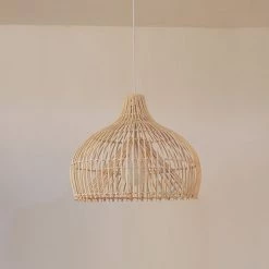 Staunton And Henry Lighting Rattan Birdcage Ceiling Light