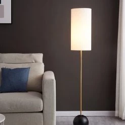 Staunton And Henry Iimari Slim Gold Floor Lamp Lighting