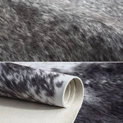 Staunton And Henry Rugs Premium Black Speckled Faux Cowhide Rug 13 Staunton And Henry Rugs Premium Black Speckled Faux Cowhide Rug