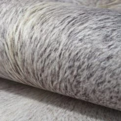 Staunton And Henry Rugs Premium Grey And Cream Faux Cowhide Rug