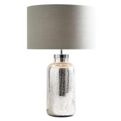 Staunton And Henry Silver Lamp With White Shade Lighting 7 Staunton And Henry Silver Lamp With White Shade Lighting