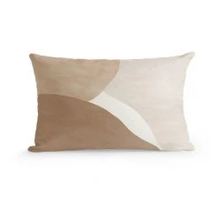 Staunton And Henry Abstract Beige Throw Cushion Home Accessories